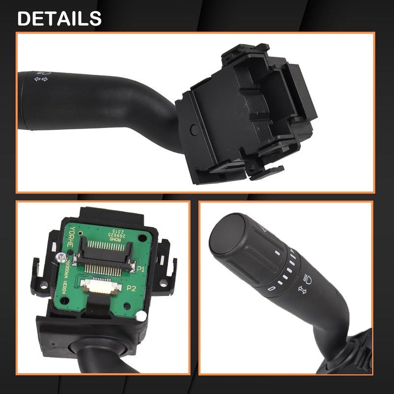 RICH AUTO Rich Windshield Wiper Switch Multi-Function Turn Signal Switch Replacement for 2011-2013 Ford F-150 F-250 F-350 F-450 F-550 Super Duty Replaces# SW-6874, BC3Z-13K359-BA - Image 4